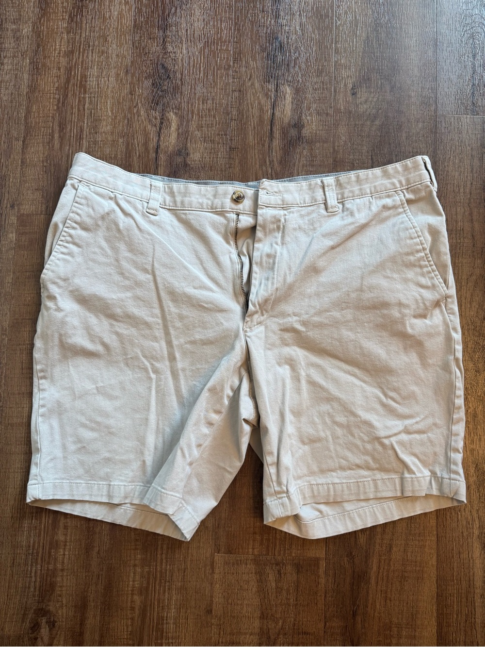 Club Room Men's Flat Front Chino Shorts - Light Beige